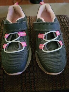 Carter's Gray and Pink Girls' Light Up Sneakers